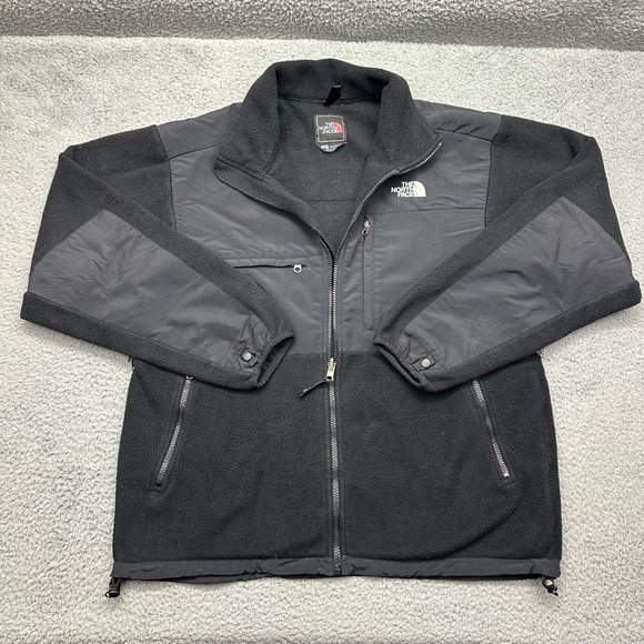 The North Face A193 F07 Mens Large Black Denali Polartec Full Zip Fleece Jacket - Picture 10 of 16